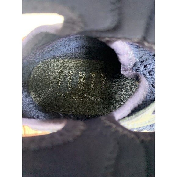 Puma Rihanna Fenty Ankle Strap Sneaker Trainer Mid BLACK/BLUE Women’s Shoe Sz 7 - Picture 8 of 9